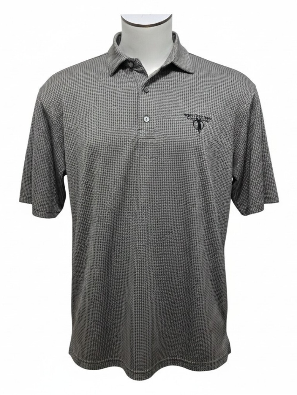 FJ FootJoy Robert Trent Jones Golf Trail Performance Polo Shirt, Mens XXL, Gray